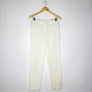 Incotex Ivory Slim Straight Pants Elegant Cream Trousers Size 40 Size 4